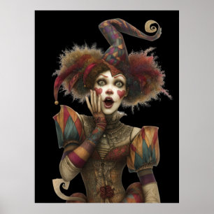 Poster FD2 Circus Clown Art 15 Vintage Retro Carnival