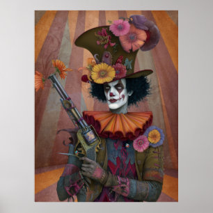 Poster FD2 Circus Clown Art Vintage Retro Carnaval 21
