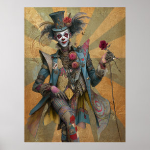Poster FD2 Cirque Clown Art 8 Vintage Retro Carnival art