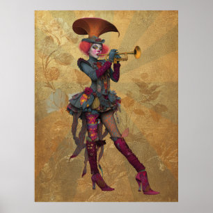 Poster FD2 Cirque Clown Art Vintage Retro Carnaval art 16