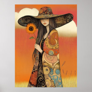 Poster *~* FD2 Fille d'automne lunaire Automne Casquette 