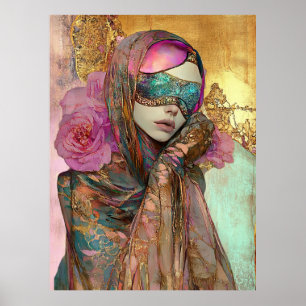 Poster *~* FD2 Orné Nouveau Fantastique Femme Éthérée 11
