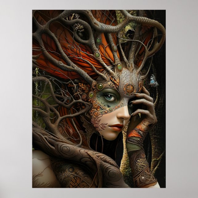 Poster *~* FD3 42 Arbre de vie Terre Mystique (Devant)