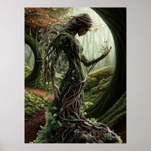 Poster *~* FD3 Arbre de vie Gardien de la Terre 40 (Devant)