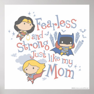 Poster Fearless And Strong Just Like My Mom