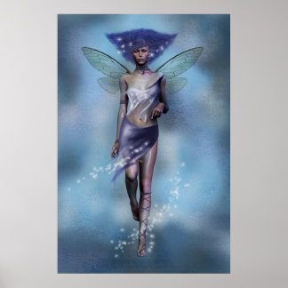 Poster Fée bleue