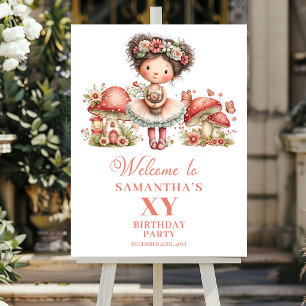 Poster Fée Capricieuse 1er Anniversaire Fleurs de Teint R