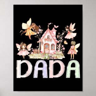 Poster Fée Dada Magique Fleurie Anniversaire Fille Conte 