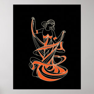 Poster fée dansante fille