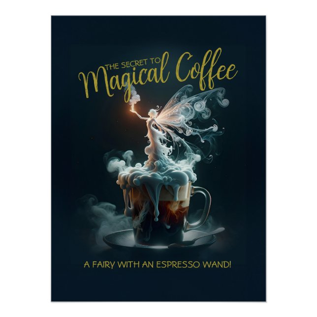 Poster Fée de café (Devant)