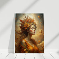 Fée de forêt d'automne - Mystic Fall Wall Art