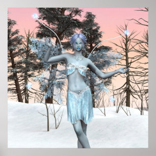 Poster Fée de glace