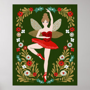 Poster Fée de prune de sucre - Noël des noisettes