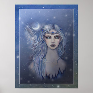Poster Fée de saphir Fantaisie Artistique