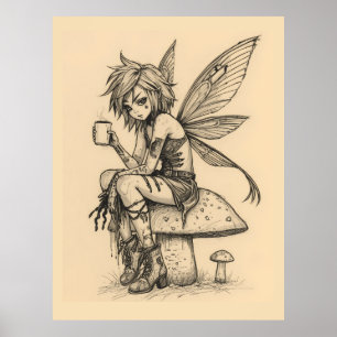 Poster Fée du café