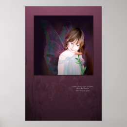 Poster Fée du jardin