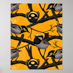 Poster Fée en jaune