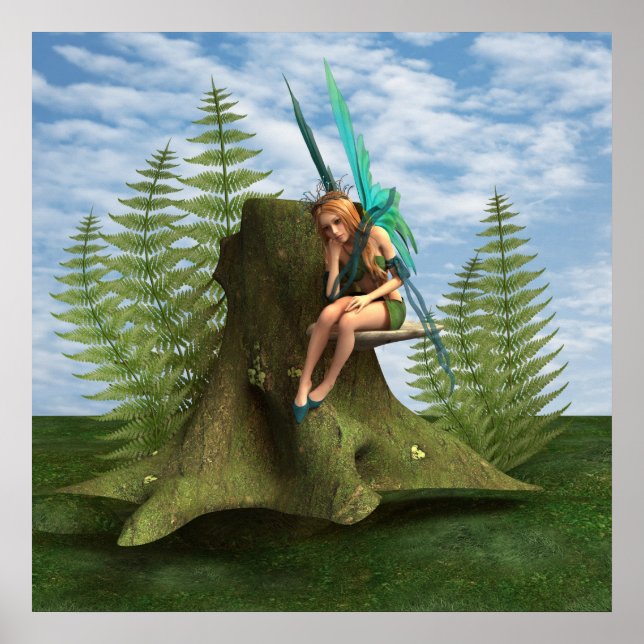 Poster Fée réfléchie (Devant)