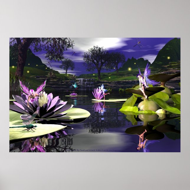 Poster Féerie de Pond Par David et Michelle Wilder (Devant)