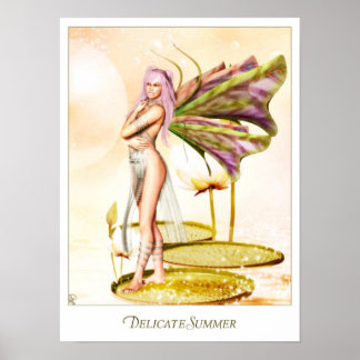 Poster Féerie estivale délicate