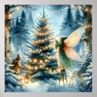 Fées de Whimsical en Wonderland hivernal