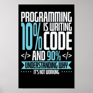 Poster Fehler finden beim Programmieren nert