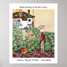 Felicia écoute l’histoire de la poule Kay Nielsen