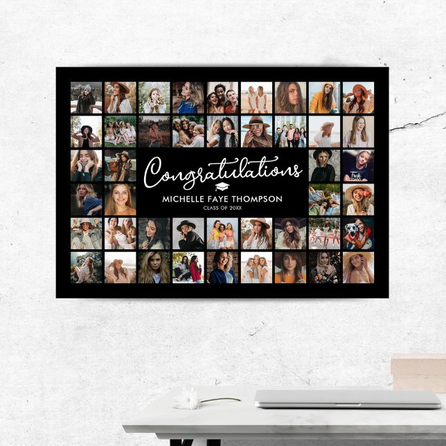 Poster Félicitations Diplôme 44 Photo Collage (Créateur téléchargé)