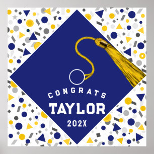 Poster Félicitations pour la remise des diplômes