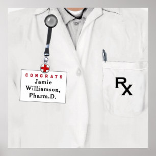 Poster Félicitations pour la remise des diplômes de docte