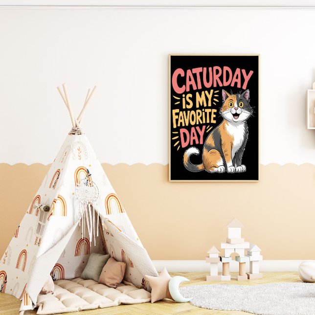 Poster Feline Enthousiasme du week-end (Créateur téléchargé)