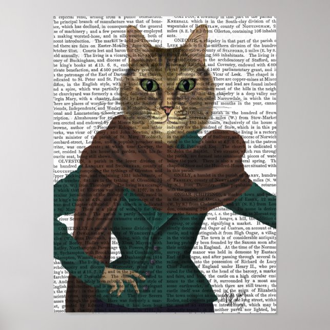 Poster Feline Fashionista (Devant)