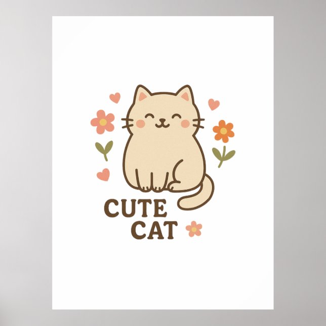 Poster Feline in Bloom (Devant)