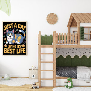 Poster Feline Living Best Life