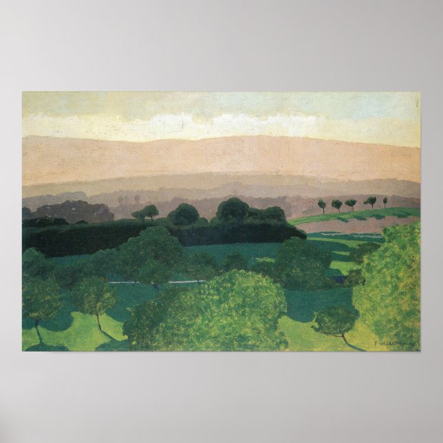 Poster Felix Vallotton-Paysage à Romanel (Devant)