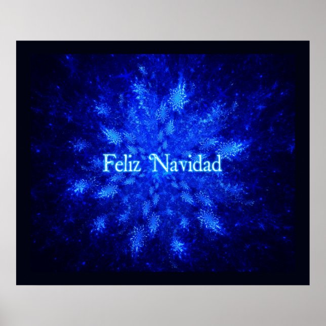 Poster Feliz Navidad - Snowburst (Devant)