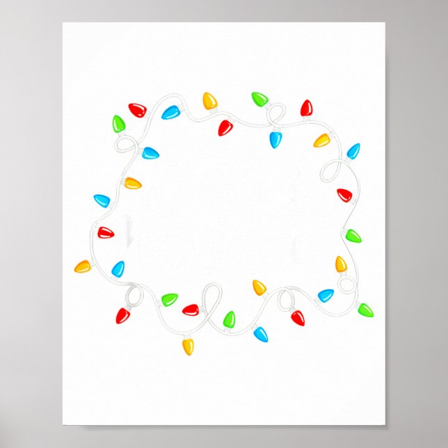 Poster Feliz Navidad Spanish Mexican Christmas Xmas Light (Devant)