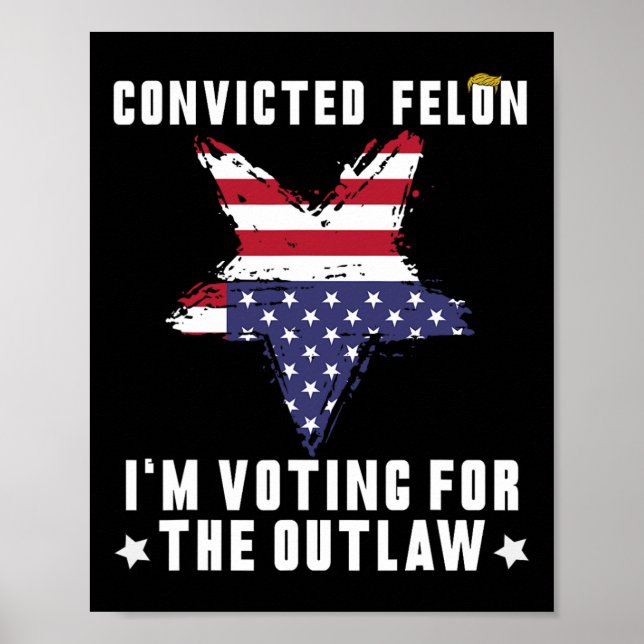 Poster Felon 2024 Donald Trump 2024 Reprendre l'Amérique (Devant)