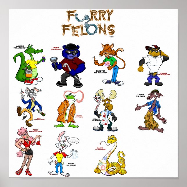 Poster Felons fourrés (Devant)