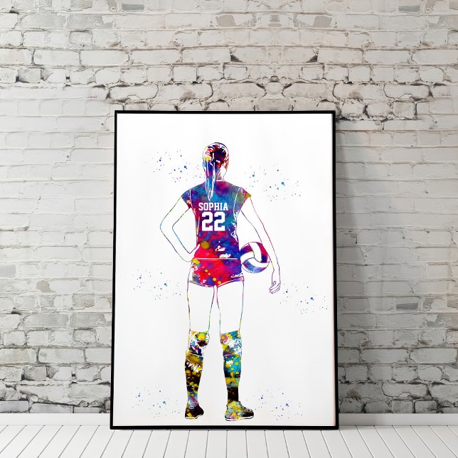 Poster Female Volleyball Player (Créateur téléchargé)