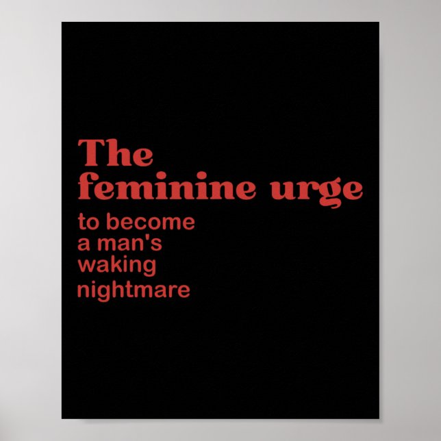 Poster Feminine Urge Une Marche (Devant)