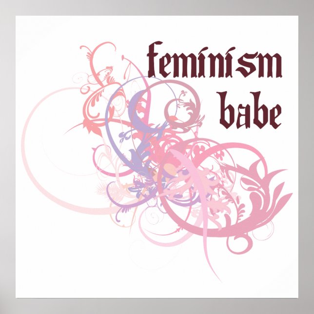 Poster Feminism Babe (Devant)