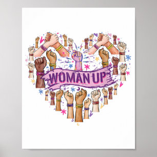 Poster Féminisme Feministe Forte autonomisation des femme