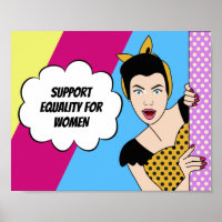 Feminist Pop Art soutien Égalité pour les femmes R