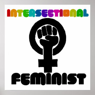 Poster féministe intersectionnelle