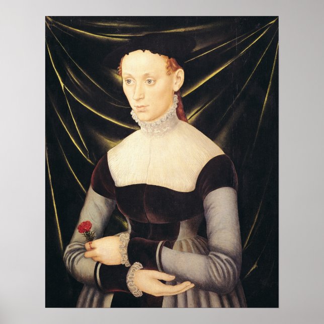 Poster Femme à la carnation (Devant)