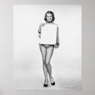 Poster Femme à la fourrure