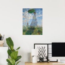 Femme à l'ombrelle de Claude Monet