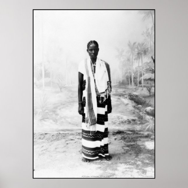 POSTER FEMME AFRICAINE CIRCA 1900 (Devant)
