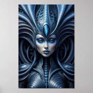 Poster Femme Alien - 016 - Vision nocturne - Art Imaginai